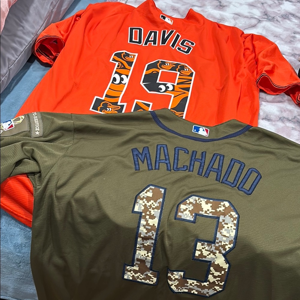 2 XXL Baltimore Oriole Jersey.